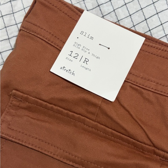 a new day Slim-Leg Pants in Rust Brown - Picture 4 of 6